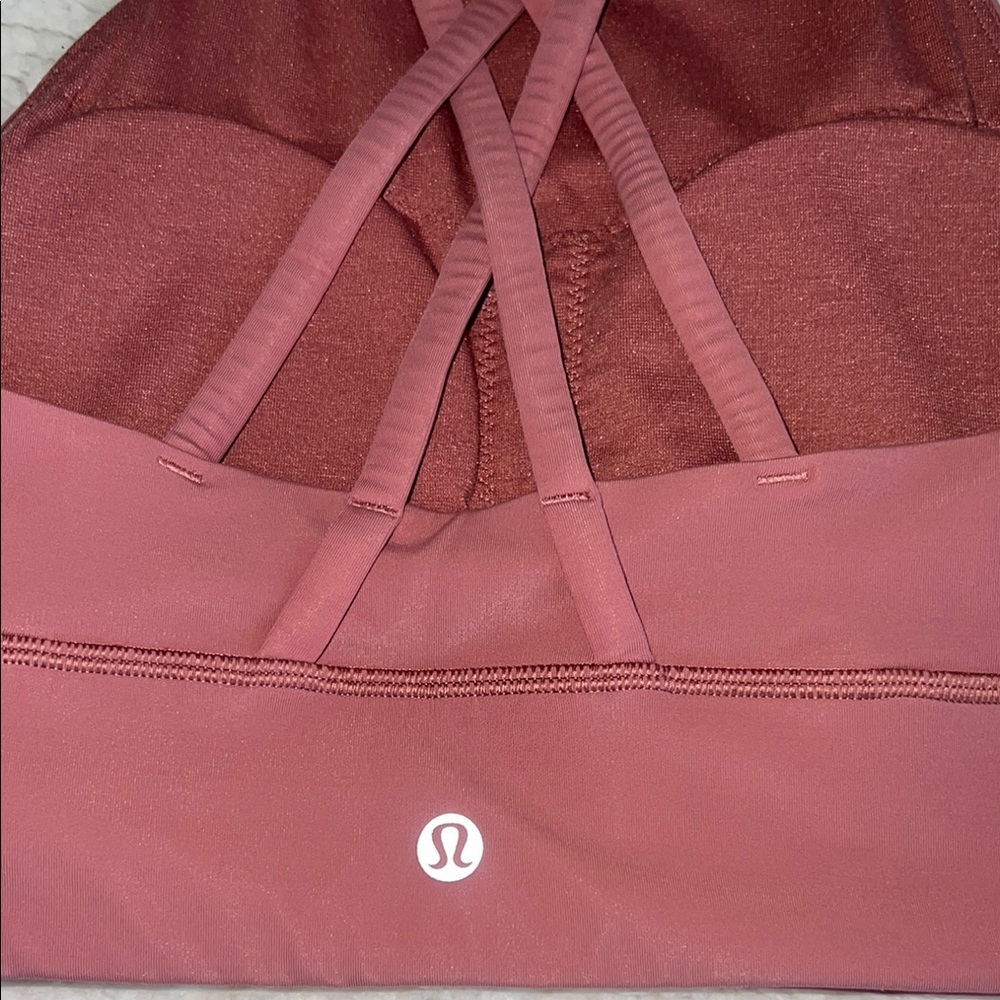 lululemon athletica Pink Sports Bra Size 6 - Picture 3 of 16
